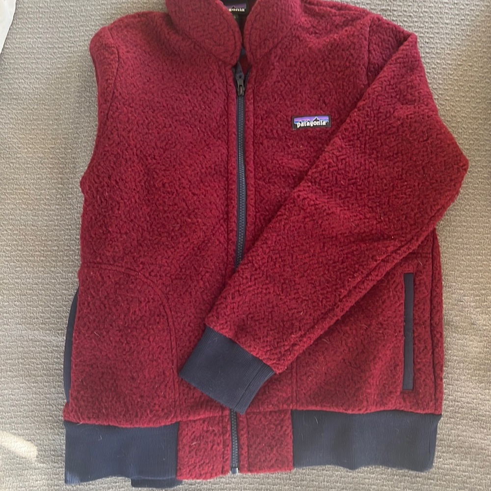 Patagonia Womens zip up wool sweater sz small